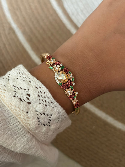 Earthy botanical bangle