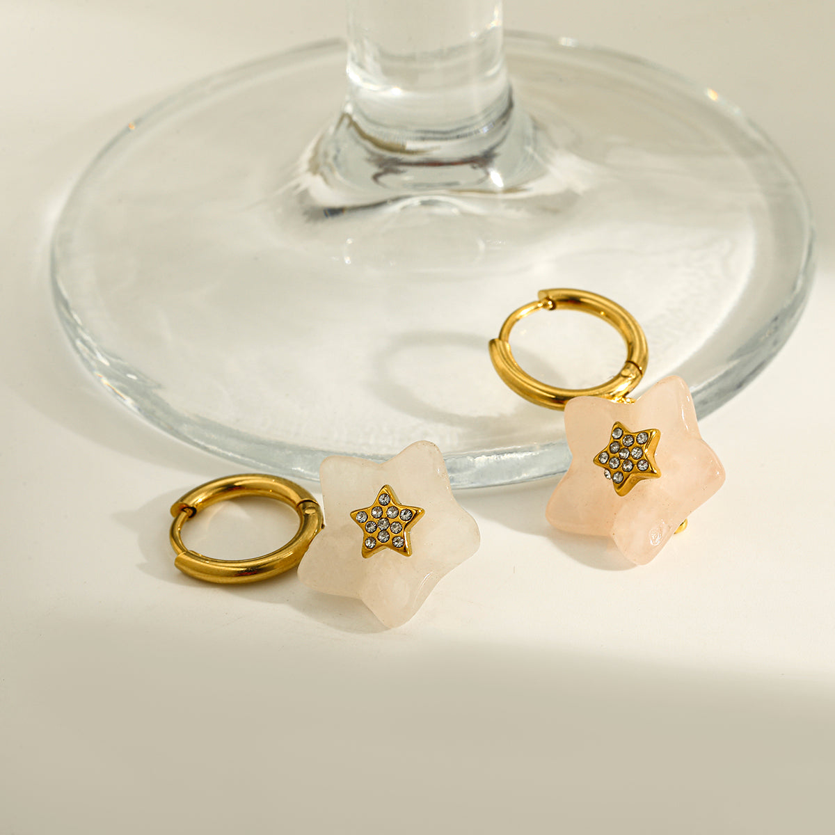 Pinky star crystal Huggies