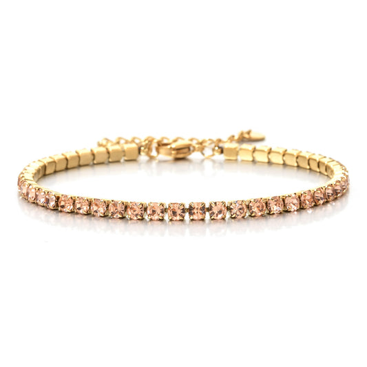 Baby beige tennis bracelet