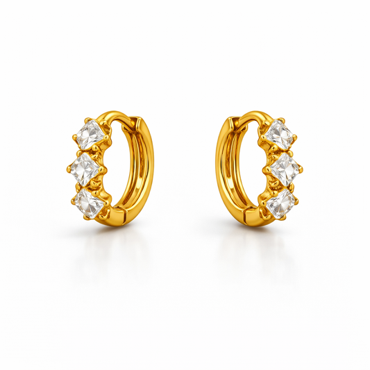 Leya diamond hoops
