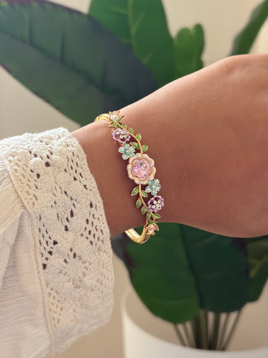 Nira bloom botanical bracelet