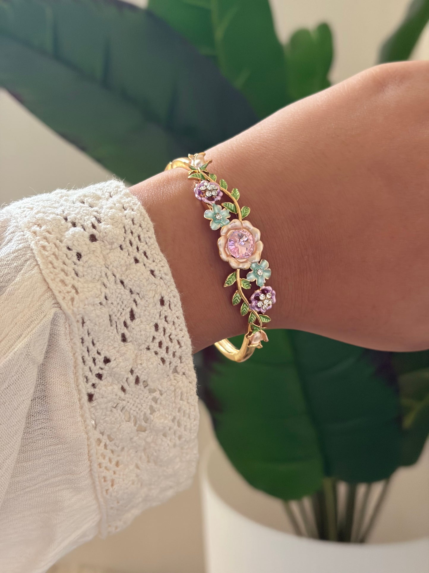 Nira bloom botanical bracelet