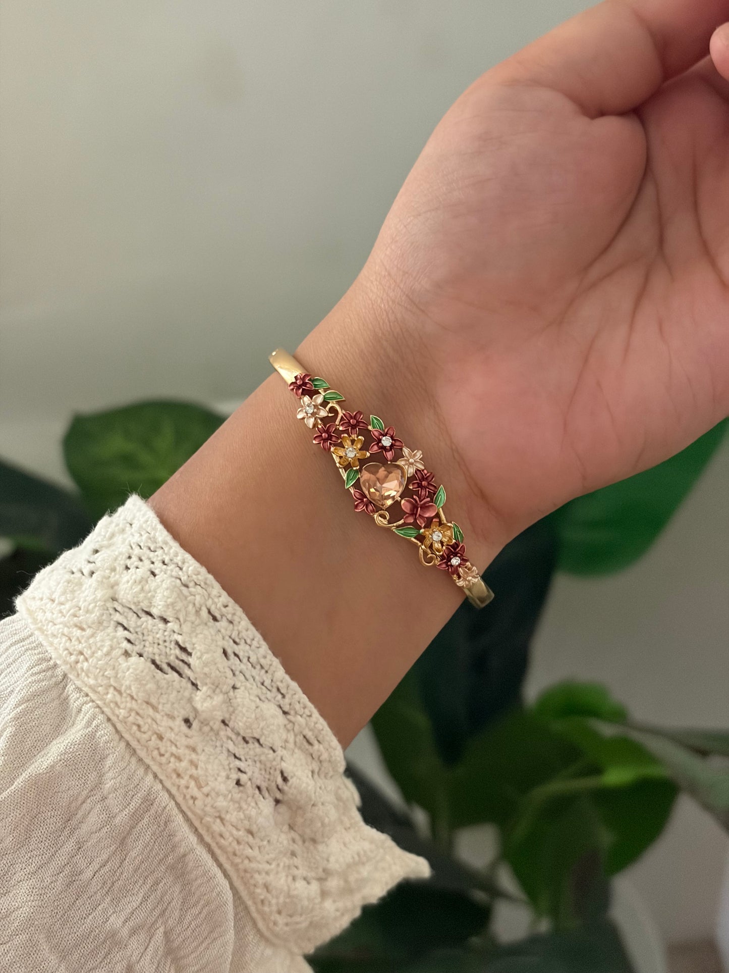 camellia botanical bracelet