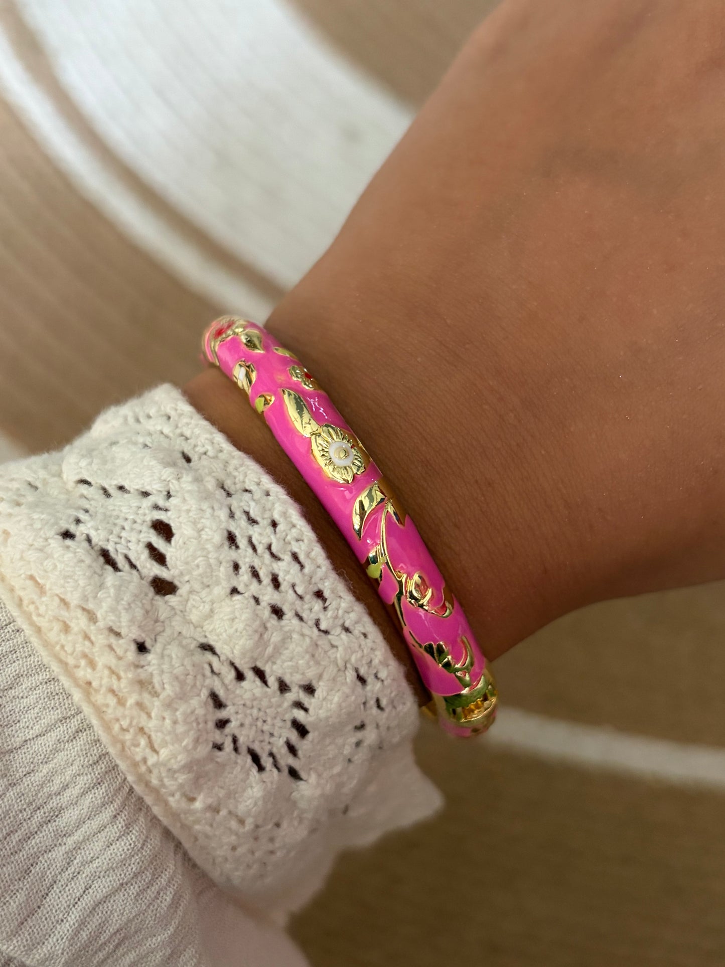 Bertha enamel bangle