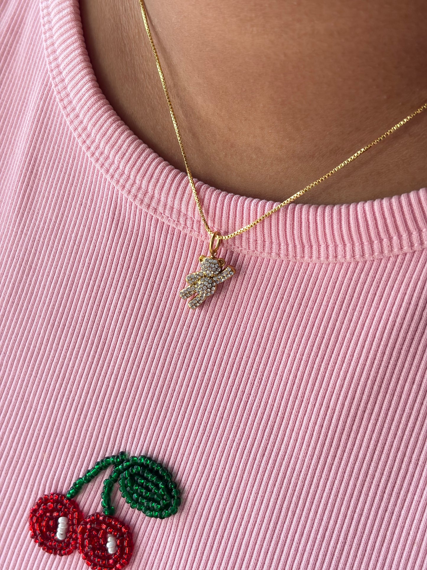 Honey teddy neckpiece