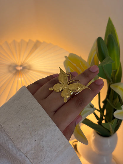 Butterfly statement ring