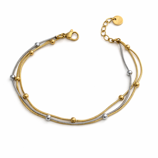 Mira mix metal bracelet