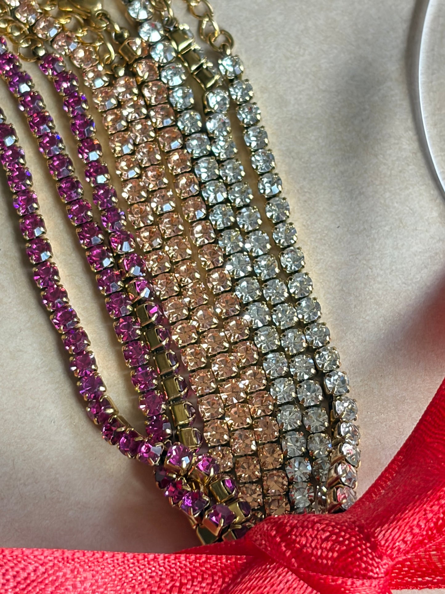 Statement tennis bracelet