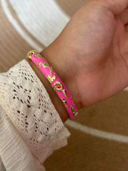 Bertha enamel bangle