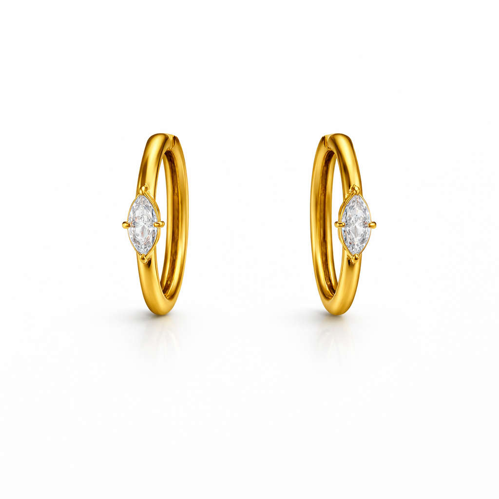 Iria mini diamond hoops
