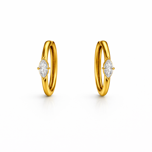 Iria mini diamond hoops