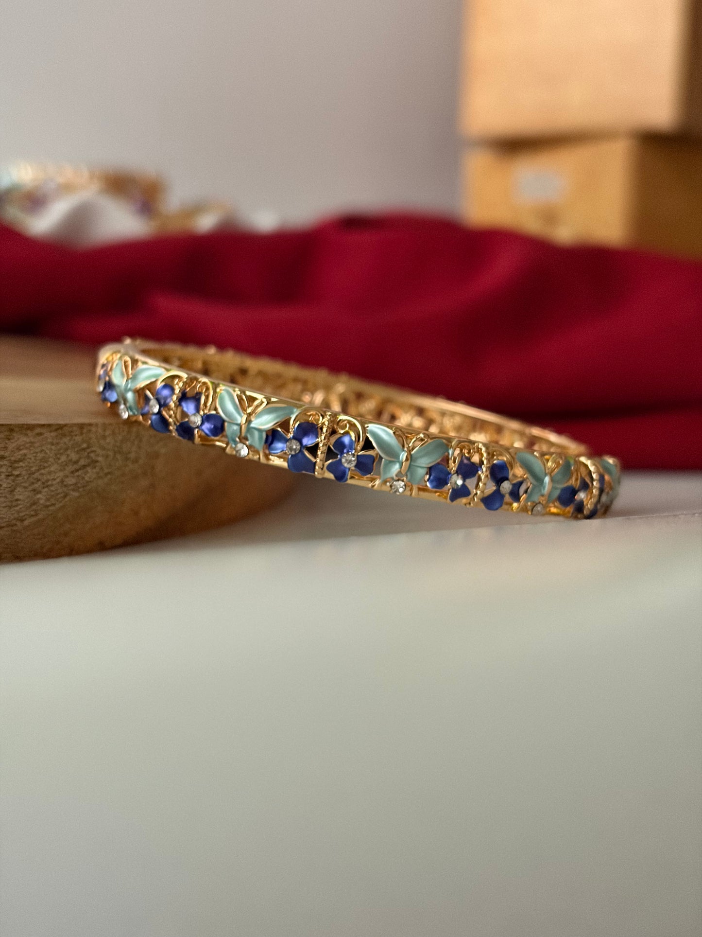 Freesia botanical bracelet