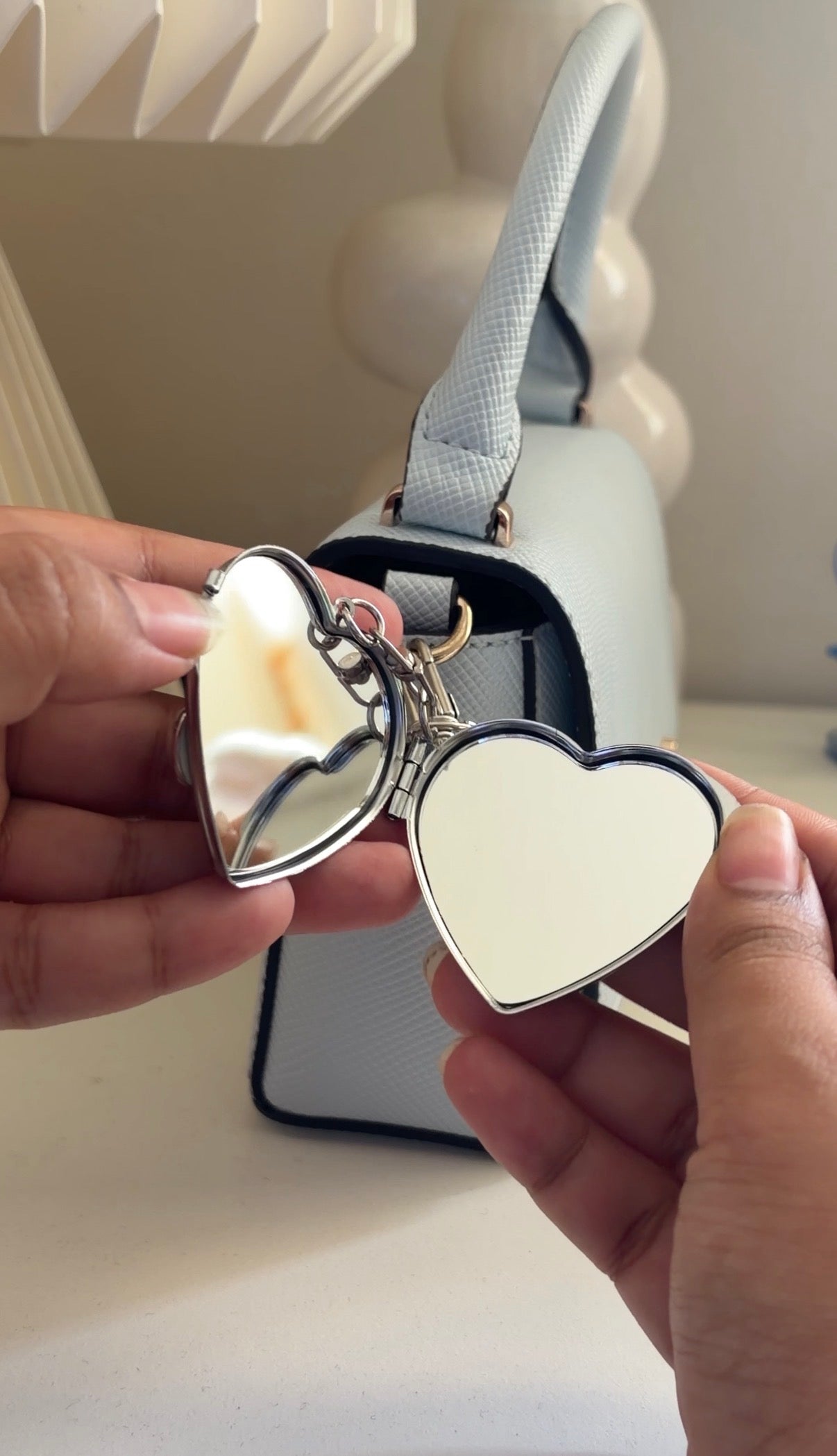 Mirror maze bag charm