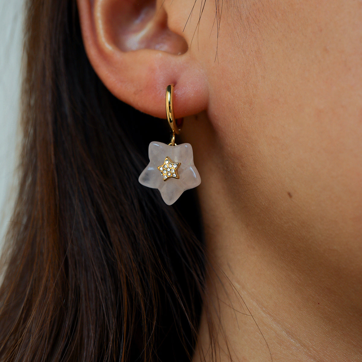 Pinky star crystal Huggies