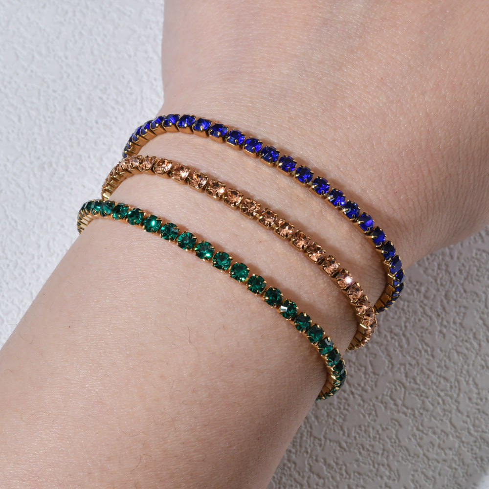 Statement tennis bracelet