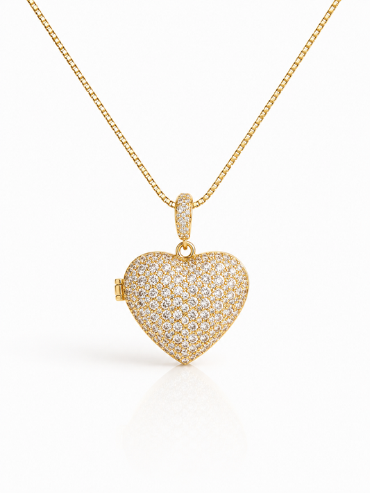 Sweet diamond locket