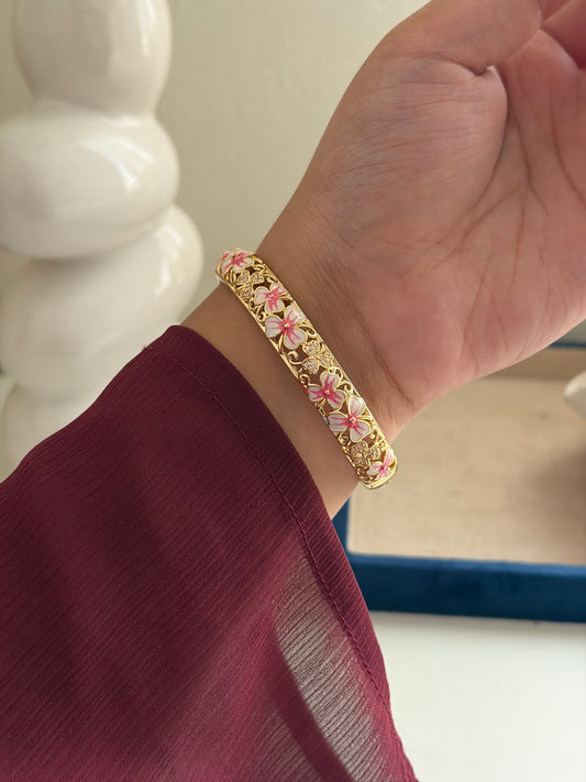 Lunar botanical bracelet