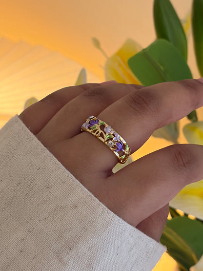 Gardenia botanical ring