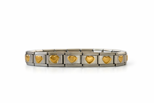 Statement heart bracelet