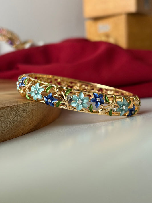 Bluebell botanical bracelet
