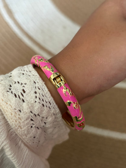 Bertha enamel bangle