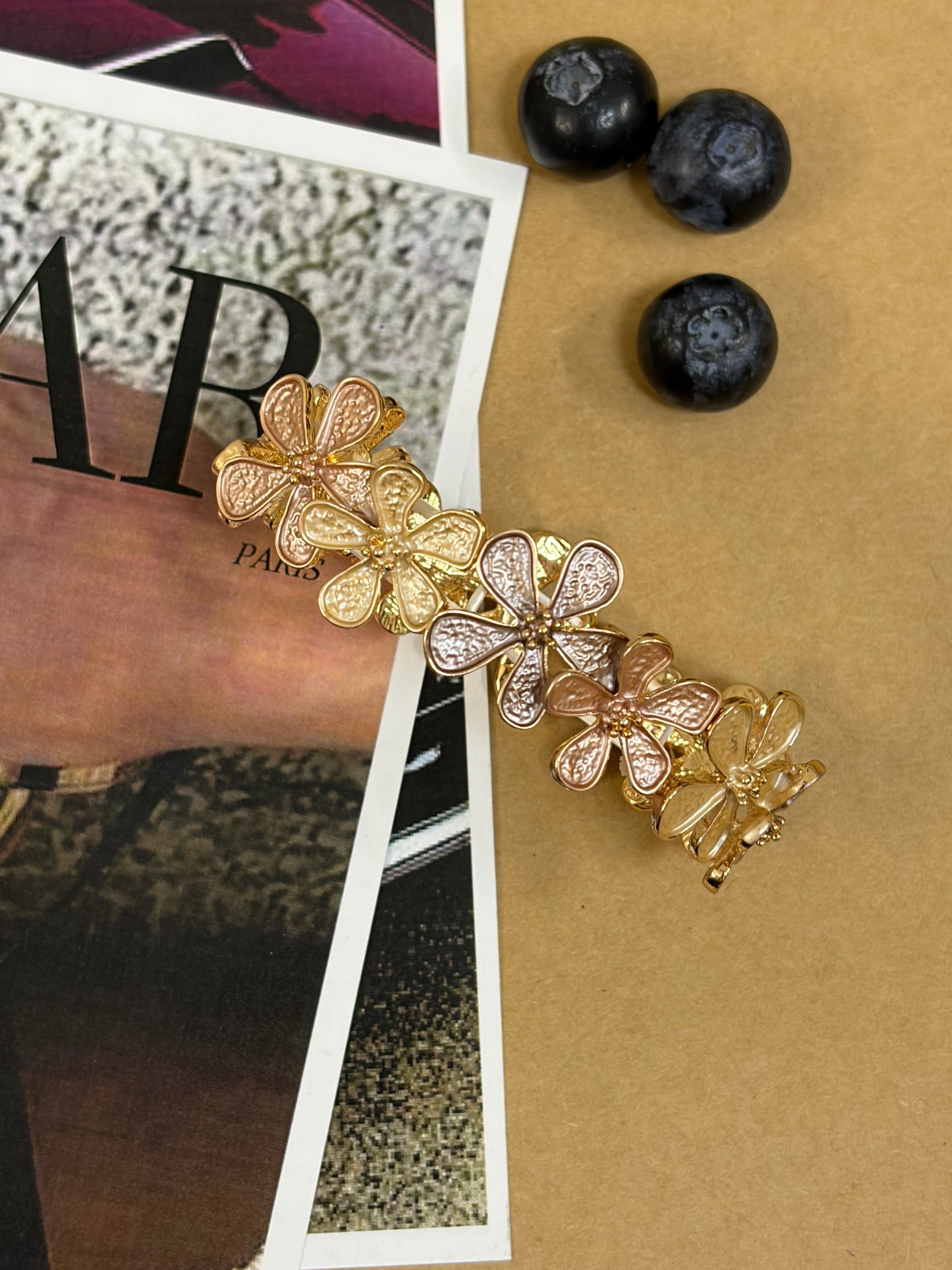 Beige enamel bracelet