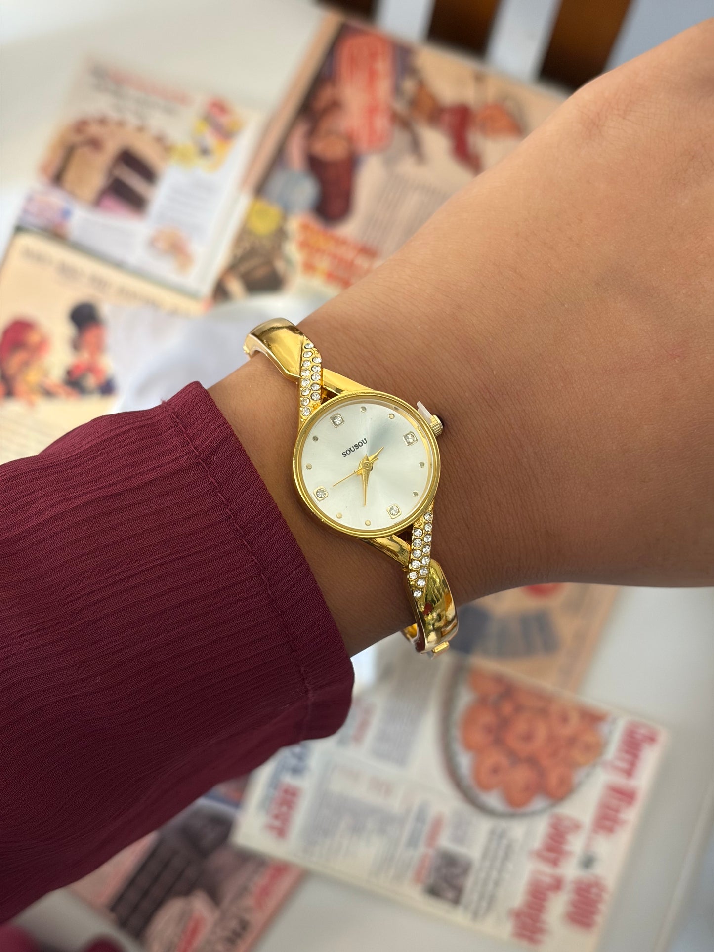 Amara twisty bangle watch