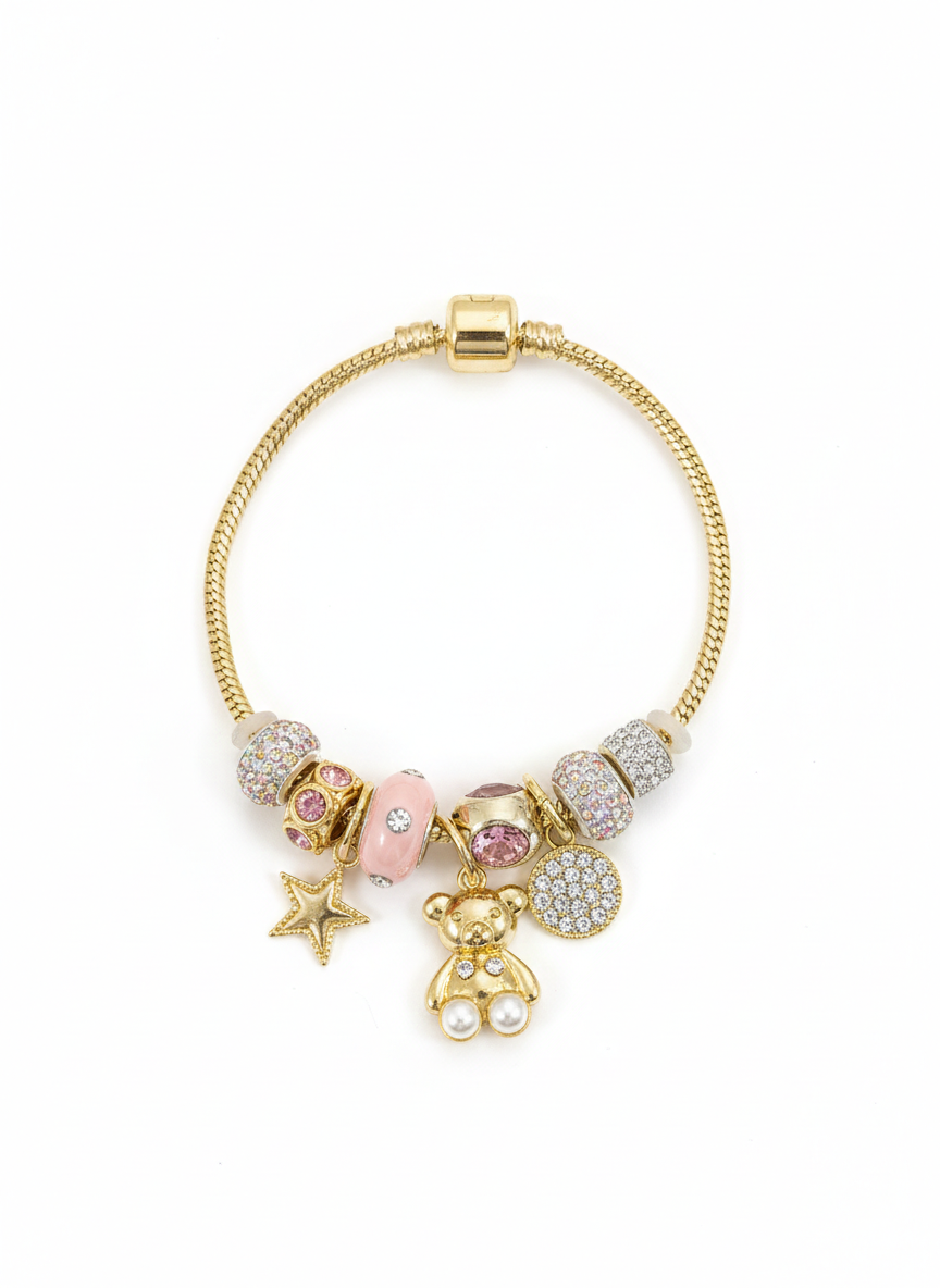 Pink teddy pandora