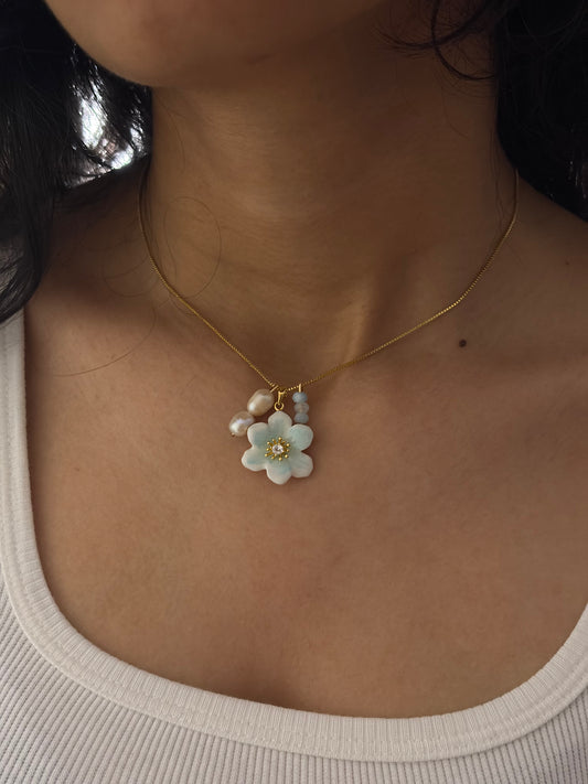 Blue Periwinkle Necklace