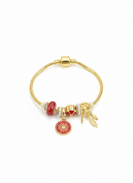 Red pandora bracelet