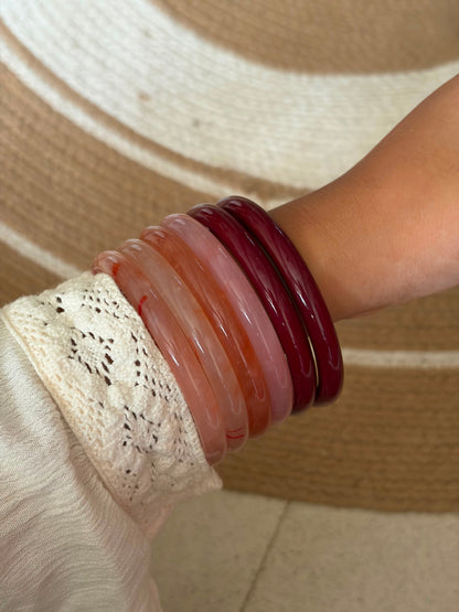 Crimson candy stack