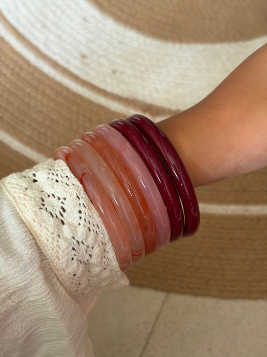 Crimson candy stack