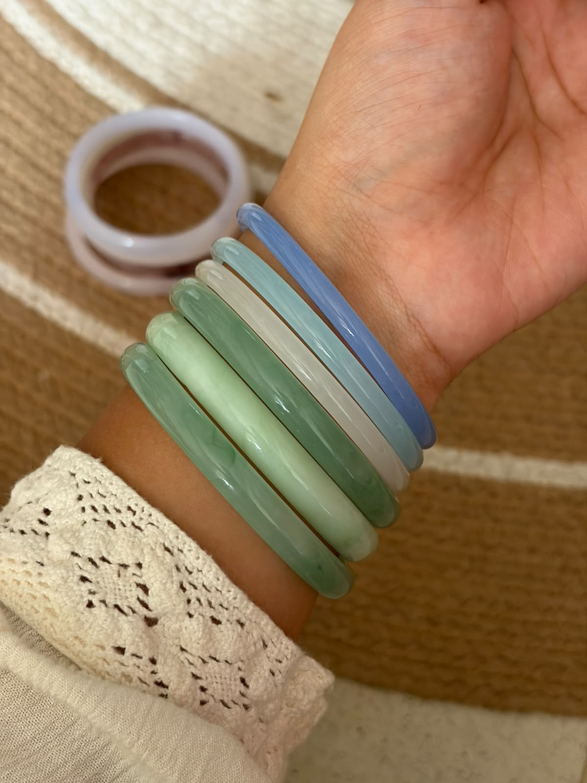 matcha jelly bangles