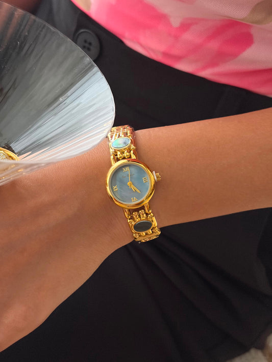 Marie Blue dial watch